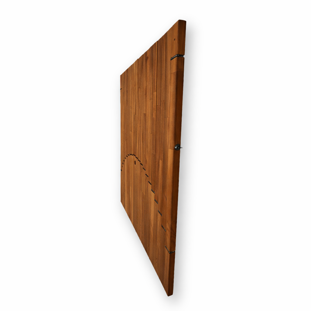 Brown Parametric Flow Wall Desk – Folding Wall Mounted Desk