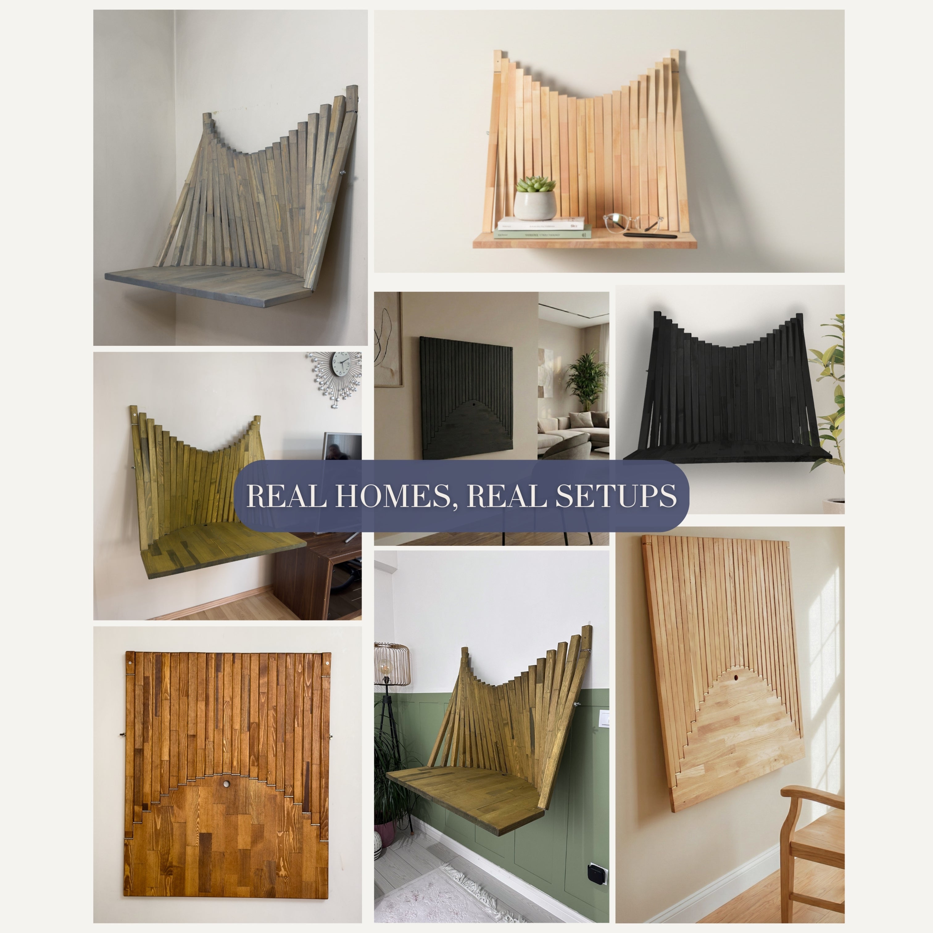 Parametric Flow Wall Desk – Folding Wall Mounted Desk