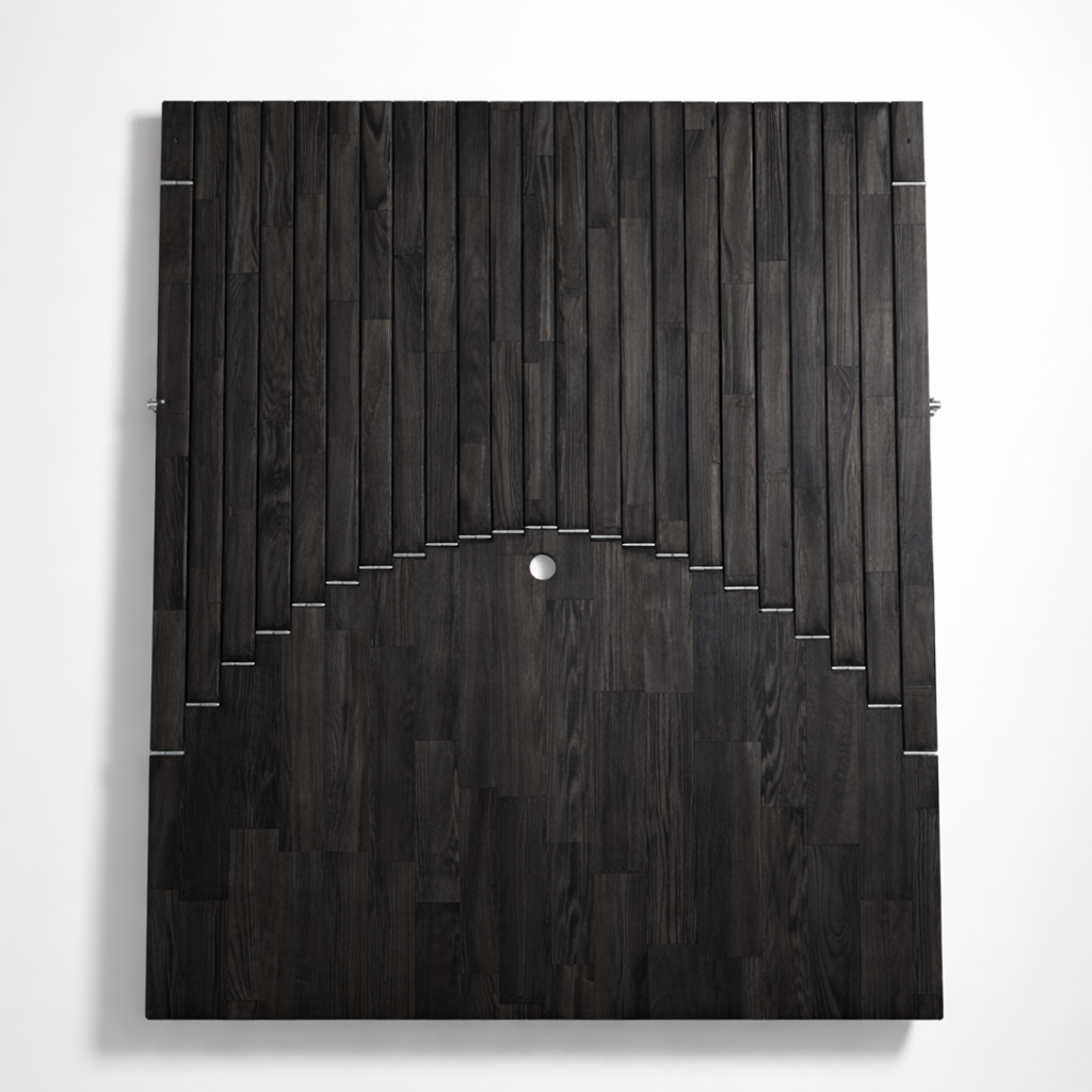 Black Parametric Flow Wall Desk – Folding Wall Mounted Desk