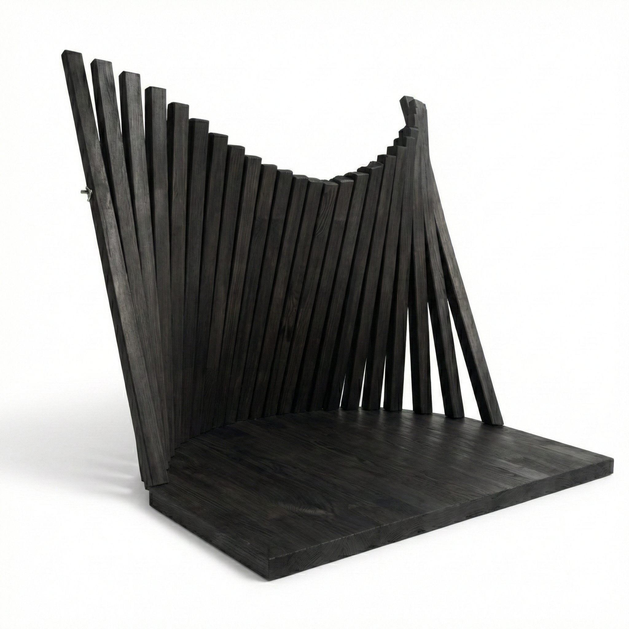 Black Parametric Flow Wall Desk – Folding Wall Mounted Desk