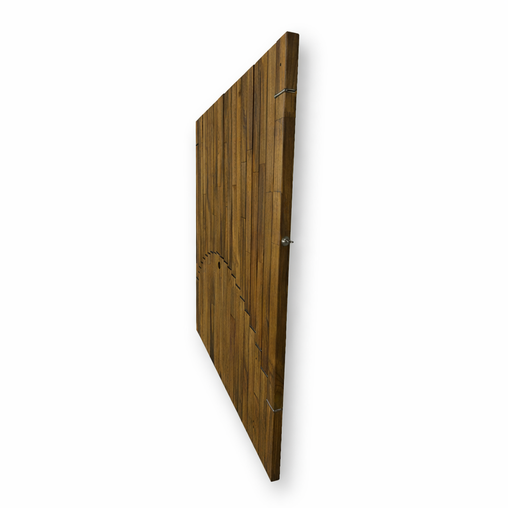 Oil Green Parametric Flow Wall Desk – Folding Wall Mounted Desk